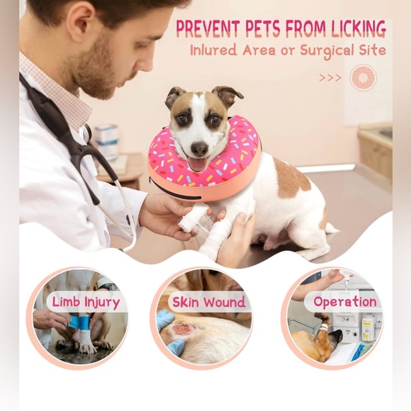 NEWSupet Inflatable Dog Cone Collar Surgery-Size Medium - Picture 5 of 5
